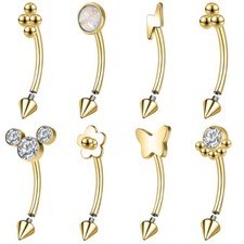 8 pz/set anello sopracciglia