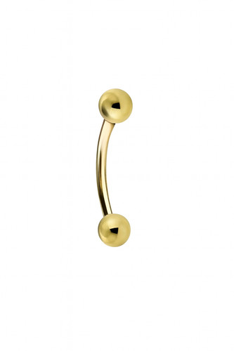 Bilanciere curvo oro giallo - curvo,