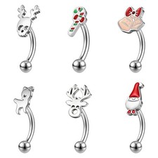 6Pz 16G Acciaio Inox Piercing