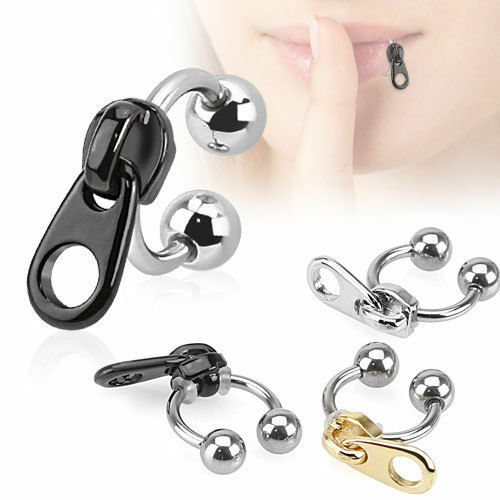 Piercing labbra circolare - , zip