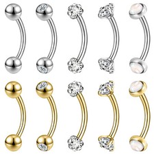 5pz 14g Anelli Sopracciglia