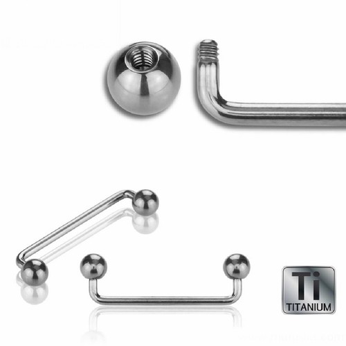 Piercing asta surface - surface, barbell